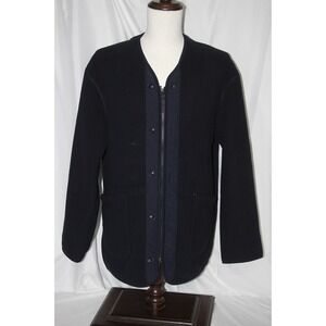 UNIQLO X ENGINEERED GARMENTS Men's M Navy Fleece Full Zip Jacket Coat